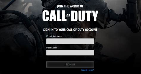 call of duty log in